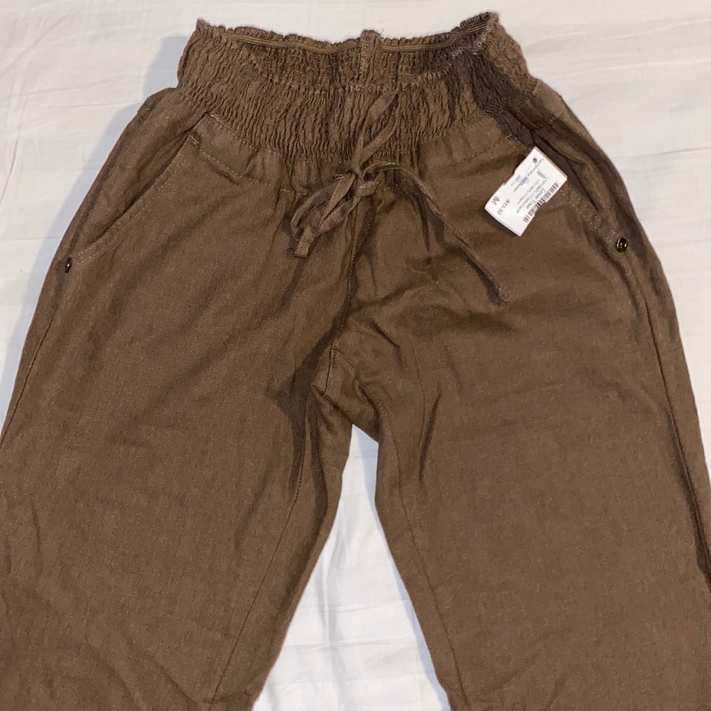 NWT size small linen style pants